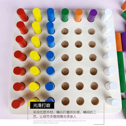 感統訓練器材 插棍吊纜與蒙特棱利木質教具的早教價值